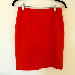 Orange Pencil Skirt